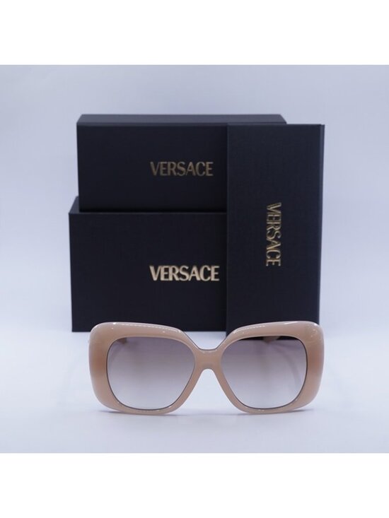 Versace VE4499U 55386E Sunglasses Opal Rose Square Frame, Gradient Brown Lenses main image 8